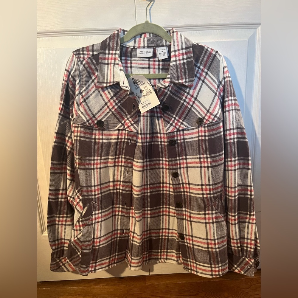 Vermont Country Store woman’s flannel shirt/jacket medium